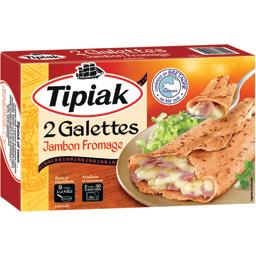 TIPIAK GALETTES JAMBON/FROMAGE 2X125G