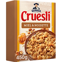 QUAKER QUAKER CRUESLI MIEL&NOISETTE 450G