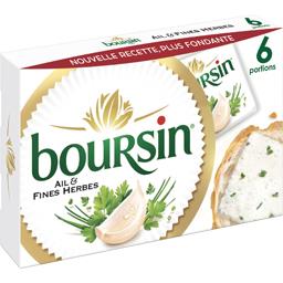 BOURSIN BOURSIN AIL ET FINES HERBES 6 PORTIONS 96G