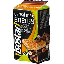 ISOSTAR BARRE DE L'EFFORT CÉRÉAL MAX NOISETTES/CHOCOLAT ISOSTAR 165G
