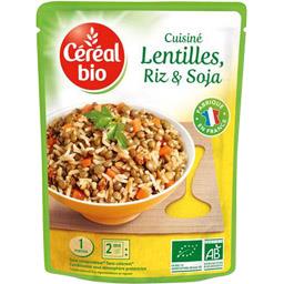 CEREAL BIO DOY CUISINE LENTILLES RIZ SOJA BIO CEREAL BIO 250G