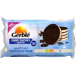 GERBLE GALETTES RIZ CHOCOLAT NOIR SANS SUCRE AJOUTE GERBLE 130,4G