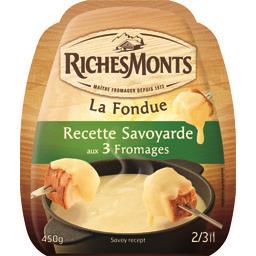 RICHES MONTS FONDUE RICHESMONTS RECETTE SAVOYARDE 18%MG 450G