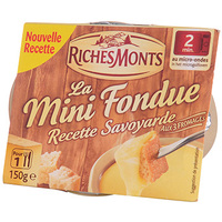 RICHES MONTS FONDUE RECETTE SAVOYARDE RICHES MONTS 19% MG 150G