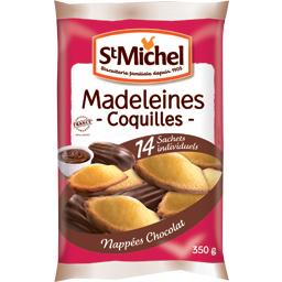 ST MICHEL MADELEINES COQUILLES NAPPÉES CHOCOLAT 350G