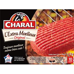CHARAL STEAK HACHÉ L'EXTRA MOELLEUX 15% MG CHARAL BOITE 10X100G