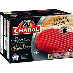 CHARAL STEAK HACHÉ CHAROLAIS SURGELÉ CHARAL 10X100G