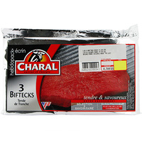 CHARAL BIFTECK TENDRE VBF CHARAL 3X100G