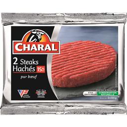 CHARAL STEAK HACHÉ 15% VBF CHARAL 2X130G