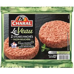 CHARAL STEACK HACHE DE VEAU FACON BOUCHERE 2X120G