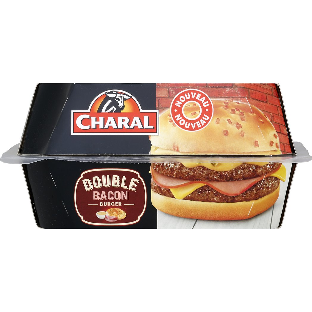 CHARAL DOUBLE BACON BURGER VBF CHARAL 220G