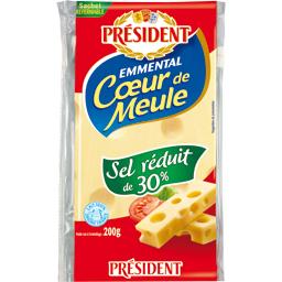 PRESIDENT EMMENTAL PLAQUETTE PRÉSIDENT SEL RÉDUIT 200G