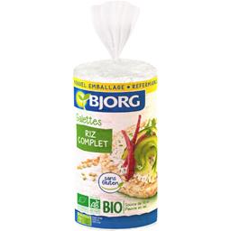 BJORG GALETTES DE RIZ COMPLET 130G