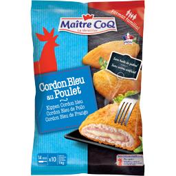 MAITRE COQ CORDON BLEU DE POULET SURGELES MAITRE COQ SACHET 1KG