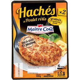 MAITRE COQ HACHÉ DE POULET GRATINE MAITRE COQ 180G