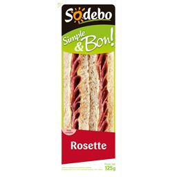 SODEBO SANDWICH SIMPLE ET BON COMPLET ROSETTE LYON SODÉBO 125G
