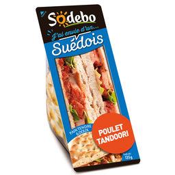 SODEBO SANDWICH SUÉDOIS POULET TANDOORI SODÉBO 135G