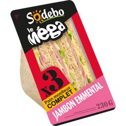 SODEBO SDW LE MEGA CLUB COMPLET JAMBON EMMENTAL SODEBO 230G