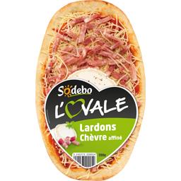 SODEBO PIZZA L'OVALE LARDONS & CHEVRE AFFINE SODEBO 200G