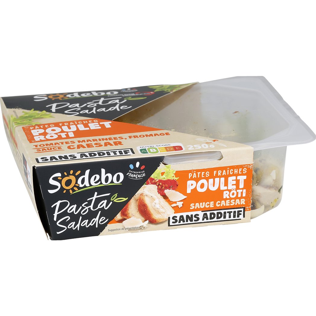 SODEBO PASTA SALADE POULET CAESAR 250G