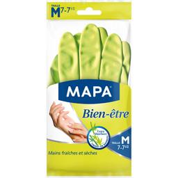 MAPA GANTS BIEN-ÊTRE LATEX NATUREL VERT TAILLE M MAPA