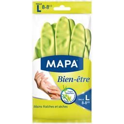 MAPA GANTS BIEN-ÊTRE LATEX NATUREL VERT TAILLE L MAPA