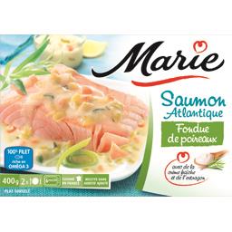 MARIE SAUMON SURGELÉ FONDUE POIREAUX/CRÈME FRAÎCHE MARIE 400G