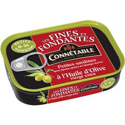 CONNETABLE PETITES SARDINES HUILE D'OLIVE LES FINES ET FONDANTES CONNETABLE 106G
