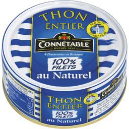 CONNETABLE THON ALBACORE AU NATUREL 100% FILETS FABRIQUÉ EN BRETAGNE 112G