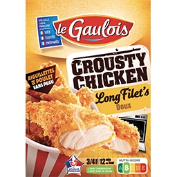 LE GAULOIS CROUSTY CHICKEN LONG FILET'S LE GAULOIS 400G