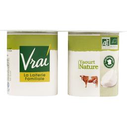 VRAI YAOURT NATURE BIO VRAI 4X125G