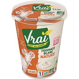 VRAI FROMAGE BLANC AU LAIT DE CHÈVRE BIO VRAI 400G