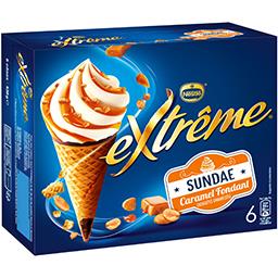 EXTREME CÔNES EXTRÊME SUNDAE CARAMEL X6