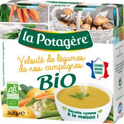 LA POTAGERE VELOUTE LEGUMES DE NOS CAMPAGNES BIO 2X30CL