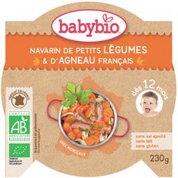 BABYBIO ASSIETTE PETITS LÉGUMES ET AGNEAU DÈS 12MOIS BABYBIO 230G