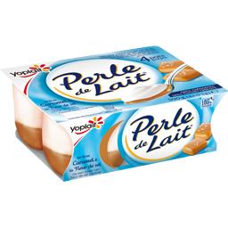 YOPLAIT SPECIALITE LAITIERE PERLE DE LAIT S/LIT CARAMEL YOPLAIT 125GX4