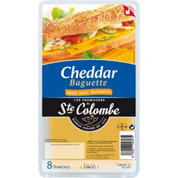 SAINTE COLOMBE CHEDDAR EN TRANCHES BAGUETTE LES FROMAGERS DE STE COLOMBE 130G