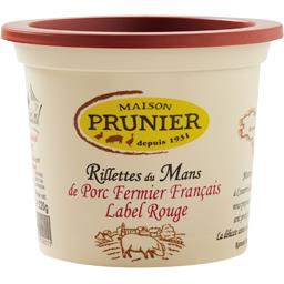 PRUNIER RILLETTES DU MANS DE PORC FERMIER PRUNIER POT 220G