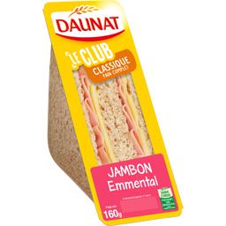DAUNAT SANDWICH TRIANGULAIRE JAMBON EMMENTAL DAUNAT 165G