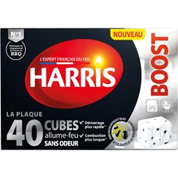 HARRIS CUBES ALLUME FEU SANS ODEUR BOOST HARRIS X40