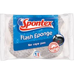 SPONTEX EPONGES VÉGÉTALES GRATTANTES FLASH SPONTEX X2
