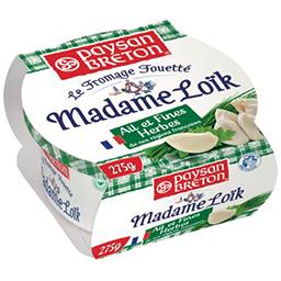 RECETTE MME LOIK FROMAGE FOUETTE AIL ET FINES HERBES MME LOIK 275G