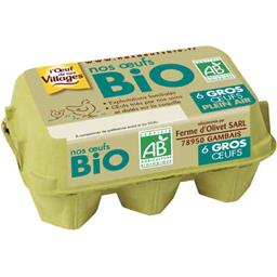 OEUFS DE NOS VILLAGES OEUFS DE NOS VILLAGES BIOLOGIQUE GROS X6