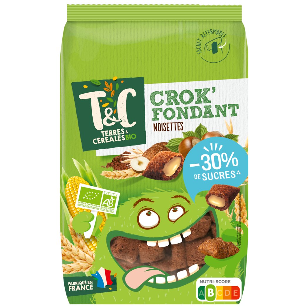 TERRES ET CEREALES CROK FONDANT NOISETTES AB375G