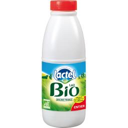 LACTEL LAIT UHT BIO ENTIER LACTEL BOUTEILLE 1 LITRE