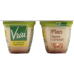 VRAI FLAN NAPPÉ CARAMEL BIO VRAI 4X125G