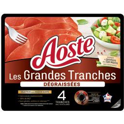 AOSTE JAMBON CRU AOSTE 4 GRANDES TRANCHES DEGRAISSEES 100G