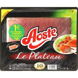 AOSTE JAMBON CRU AOSTE PLATEAU 10 TRANCHES 220G
