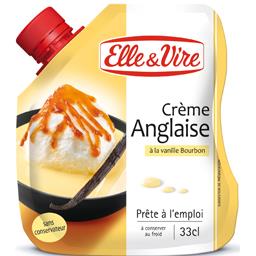 ELLE & VIRE CRÈME ANGLAISE À LA VANILLE BOURBON ELLE & VIRE 33CL