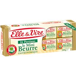 ELLE & VIRE MINI BEURRE DEMI-SEL ELLE & VIRE 16X12.5G